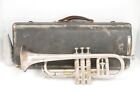 Vintage Antique 1928 CG Conn 80 A Cornet Corne Trompette Argent Étui Original