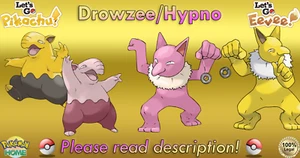 ⭐Shiny/Non-shiny Drowzee/Hypno 6IV XL⭐Let's Go Pikachu/Eevee HOME (💯Legal) - Bild 1 von 21