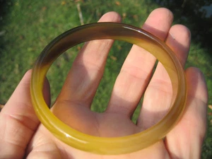 Natural Jade Agate Carnelian  Stone Bangle Bracelet Thailand  Jewlry Art A7 - Picture 1 of 9