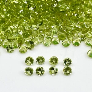 3 einzelne Peridot rund geschliffen round facet ca 2,3 mm nr p1 Pakistan - Bild 1 von 5
