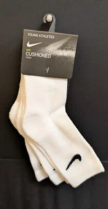 Nike Kids' 3-Pairs Young Athletes Crew Socks Sz: 6/7 VN0179 New B1(A23T) - Picture 1 of 3