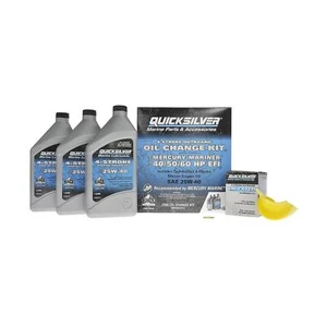 Quicksilver 25W-40 Oil Change Kit for 4-Stroke 40hp, 50hp and 60hp Mercury ou... - Picture 1 of 7