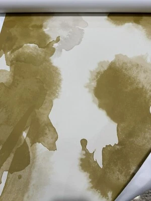 West Elm Drop It MOdern Nova The Flowers Gold Removeable  Wallpaper new - Image 1 of 4