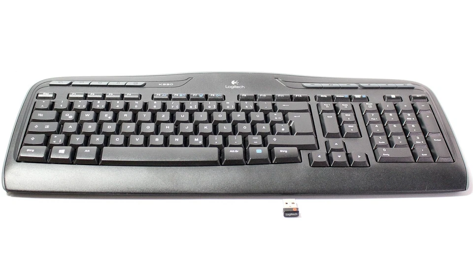 Logitech Wireless Keyboard K330 + Receiver  - Bild 1 von 1