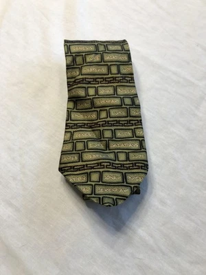 Галстук с крыльями орлов мужской оливковый шелк библейские книги религиозная христианская новинка - Изображение 1 из 4