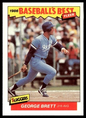 Fleer Baseball's Best Sluggers vs. Pitchers 1986 George Brett Kansas City Royals Foto 1 de 2