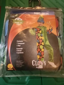 Rubie's Kinder Zirkus Clown Kostüm, Medium (8), Overall & Hut - Bild 1 von 5