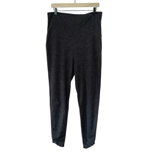 Barefoot Dreams Malibu Butterchic Fold Over Legging Size XL Heathered Carbon - Picture 1 of 10
