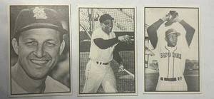 Satchel Paige, Mays, Musial 1979 Baseball Favorites Lot BBBBGTM 1953 Bowman Ext - Picture 1 of 5