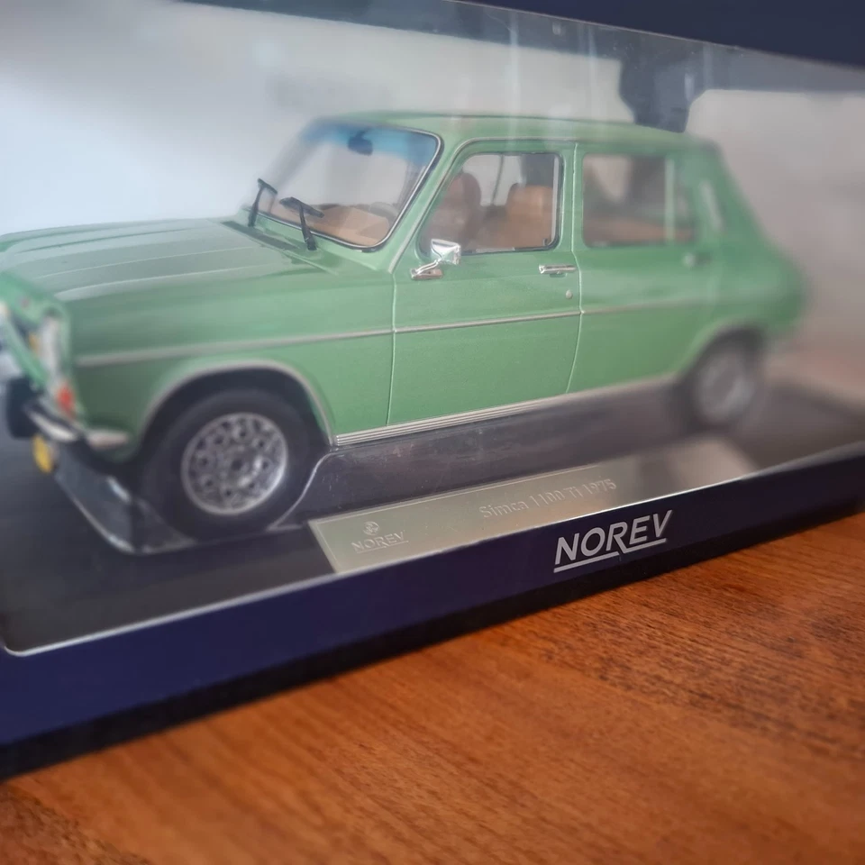 SIMCA 1100 TI vert adriatique 1975 NOREV 1/18e 185756 édition limitée 300 pcs - Photo 1/4