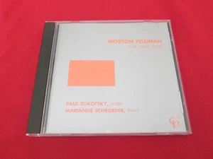 Morton Feldman For John Cage Paul Zukofsky & Marianne Schroeder CD - Imagen 1 de 3