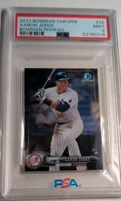 2017 Bowman Chrome Aaron Judge Mini RC, #32, PSA Mint 9, NY Yankees 🔥 - Image 1 of 2