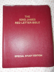 The King James Red Letter Bible Special Study Edition Large Print - Picture 1 of 6