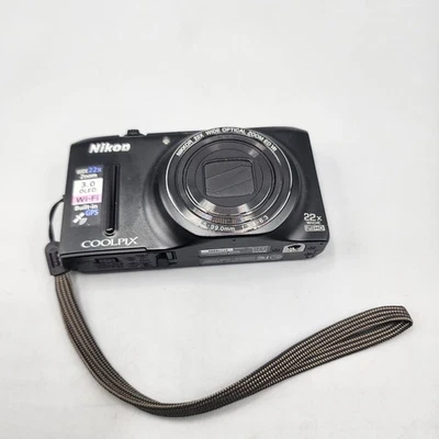 Câmera Digital Nikon Coolpix S9500 18.1MP Preta Compacta 22x Zoom Sem Carregador LEIA - Imagem 1 de 4