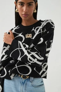 Aje Jovie Logo Knit Jumper Size Small - Picture 1 of 11