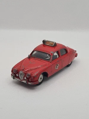 Jaguar 2.4 Litre Firechief Corgi Toys Original Tin Base Playworn Condition  - Image 1 of 4