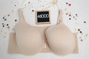 Cacique 48DDD Lightly Lined Full Coverage Underwire Smoothing Front Close Bra - Picture 1 of 8