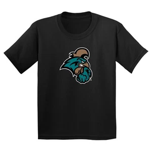 Coastal Carolina Chanticleers Primary Logo Youth T-Shirt - Black - Picture 1 of 6