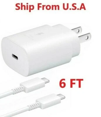 Cargador rápido 25w + Cable tipo C de 6 pies para iPad Pro 11" 2020/2018, Air 5th 10.9 2022 Foto 1 de 4