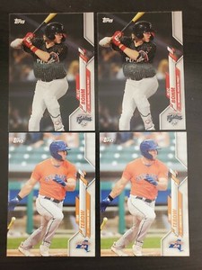 2 - 2020 Pro Debut Base #PD-47 Tim Tebow & 2 -  #PD-125 Alec Bohm. 4 cards lot.