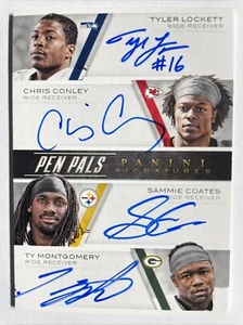 2015 National Treasures TYLER LOCKETT - CONLEY  MONTGOMERY Rookie Pen Pals Auto - Picture 1 of 2