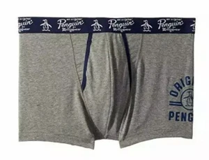 Penguin Men's Grey Logo Stamp Trunk Underwear L135926 Size Large - Picture 1 of 2