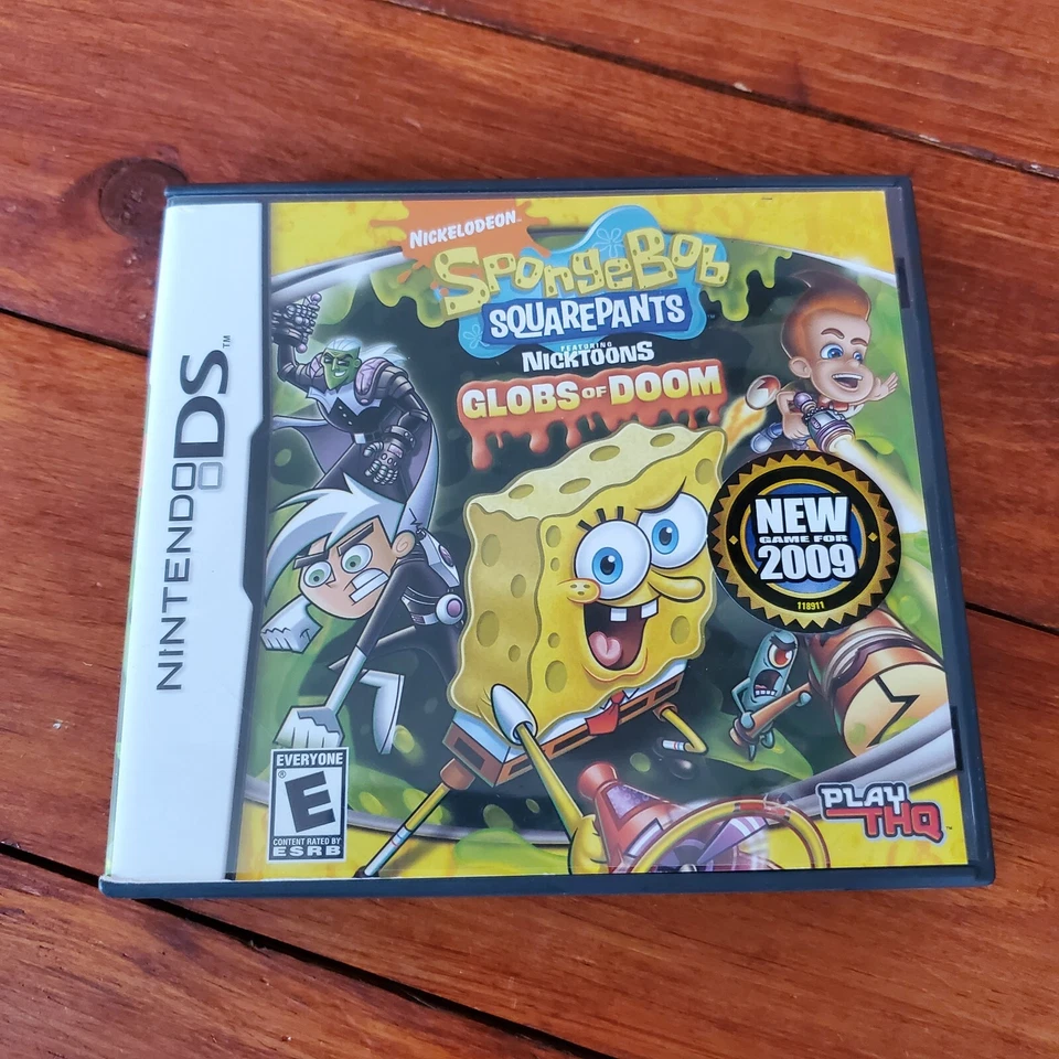 Nintendo DS SpongeBob SquarePants Game Nicktoons Globs of Doom 2008 - Image 1 of 4