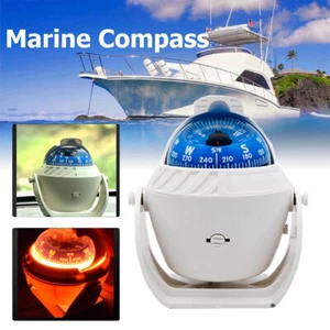 AU Pivoting Sea Marine Compass with Mount for Boat Caravan Truck Car Navigation - Picture 1 of 10