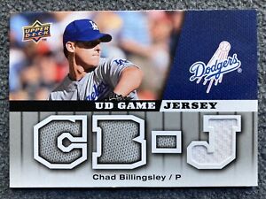 2009 Upper Deck UD Game Jersey CHAD BILLINGSLEY #GJ-CB Dodgers Patch Card