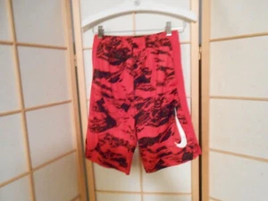 NIKE RED & BLACK BOARD SHORTS BOYS SIZE LARGE (10-13) SWIM SURF DRI-FIT FABRIC - Picture 1 of 6