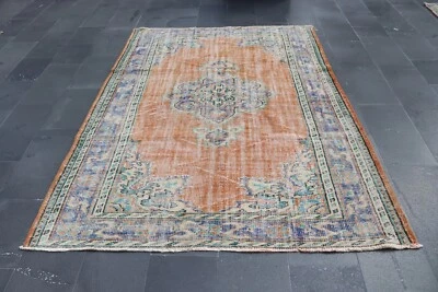 Turkish rug, Vintage rug, Handmade rug, Floor rug, Boho rug, 5.8 x 8 ft TR4866 - Image 1 of 4