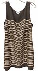 New Soft Surrounding Womens Size L Brown With Sequins Tanktop