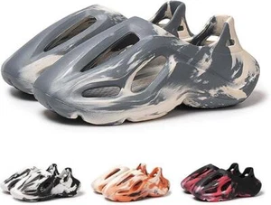 Unisex Foam Runner Shoes Adults   Beach Water size womens 9.5 mens 9 beige grey - Picture 1 of 1