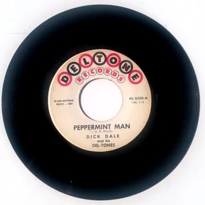 DICK DALE & Del-Tones - Peppermint Man / Surf Beat - Vinyl 45rpm Deltone 1962 - Imagen 1 de 4