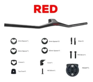 740mm Carbon Fiber Integrated Cockpit MTB Handlebars FRASER IC SL WC -40° Degree - Picture 1 of 31