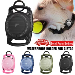 Waterproof Dog Collar Holder Silicone Pet Air Tag Case Cover For Apple Airtag AU - Picture 1 of 21