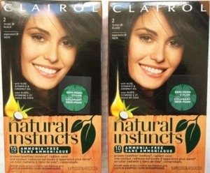 (2) Clairol Natural Instincts Black # 2 (Former 36) Hair Color Dye New! - Picture 1 of 1