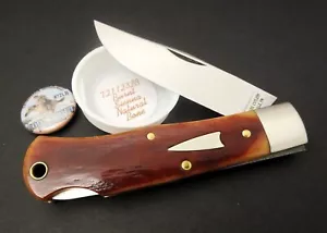 Great Eastern Cutlery #72 Cody Scout Lockback Burnt Sienna Natural Bone GEC - Picture 1 of 7