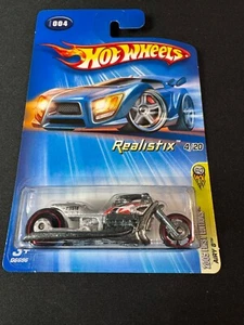 1:64 HOT WHEELS REALISTIX SERIES #4/20 AIRY 8 MOTORCYCLE 2005 FIRST EDITION #004 - Picture 1 of 3