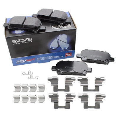 Juego de pastillas de freno traseras de cerámica Akebono ProACT para Toyota Avalon Camry Solara Foto 1 de 4