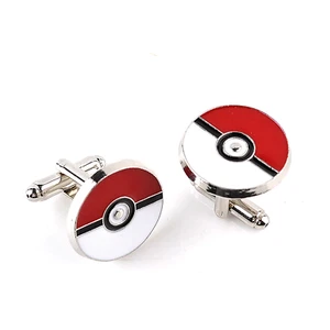 Pokémon Poke Ball Cufflinks | Cuff links, Cartoon, Anime Wedding, Groomsmen Gift - Picture 1 of 3