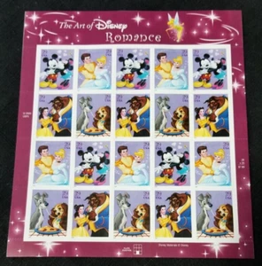 Disney Romance Full Sheet (20) 39 Cent Stamps 2006 - Picture 1 of 9