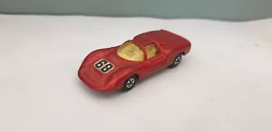 Porsche 910 rojo metálico Matchbox Superfast Transitional No 68 muy bien - Imagen 1 de 3