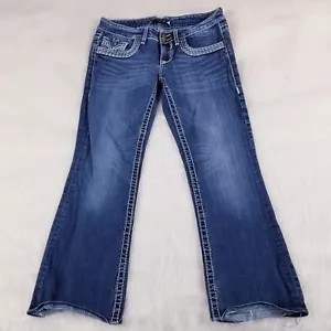 Jeans donna elasticizzato Vigoss Fit/Bootcut taglia 9/30 misura 31x27 polsini sgualciti - Foto 1 di 8