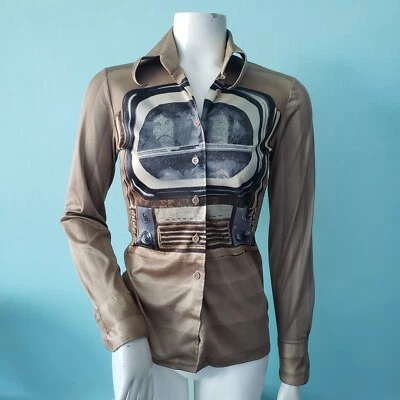 Camiseta vintage años 70 Nik Nik Televisión TV disco arte pop top Italia impresión integral Foto 1 de 4