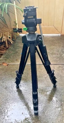 Cullmann 2921 Camera Tripod West Germany Vintage Black Green Clips - Image 1 of 4