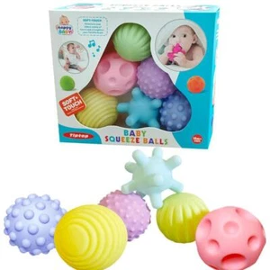 Set Palline Sensoriali per Bambini 6 Pezzi Giocattoli Texture Morbida per Allenamento Tattile e Massaggio - Foto 1 di 26