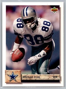 Fútbol de cubierta superior Michael Irvin 1992 - Imagen 1 de 2