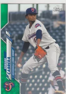 Tarjeta de novato verde Topps Pro 2020 debut Edward Cabrera #159 Marlins 72/99 - Imagen 1 de 1