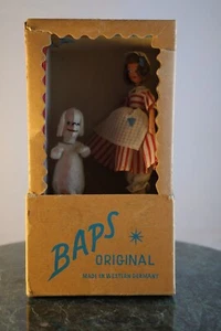 RARE 1950s BAPS German Doll Set - Girl & Dog - Original Box - Handmade - Picture 1 of 21